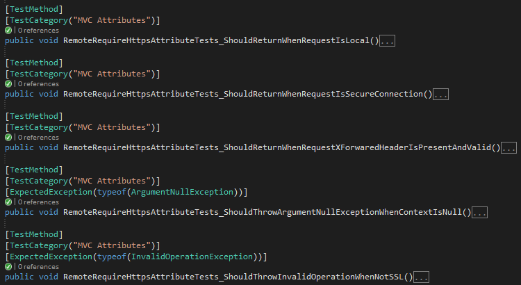 Figure: Unit Tests for RemoteRequireAttribute